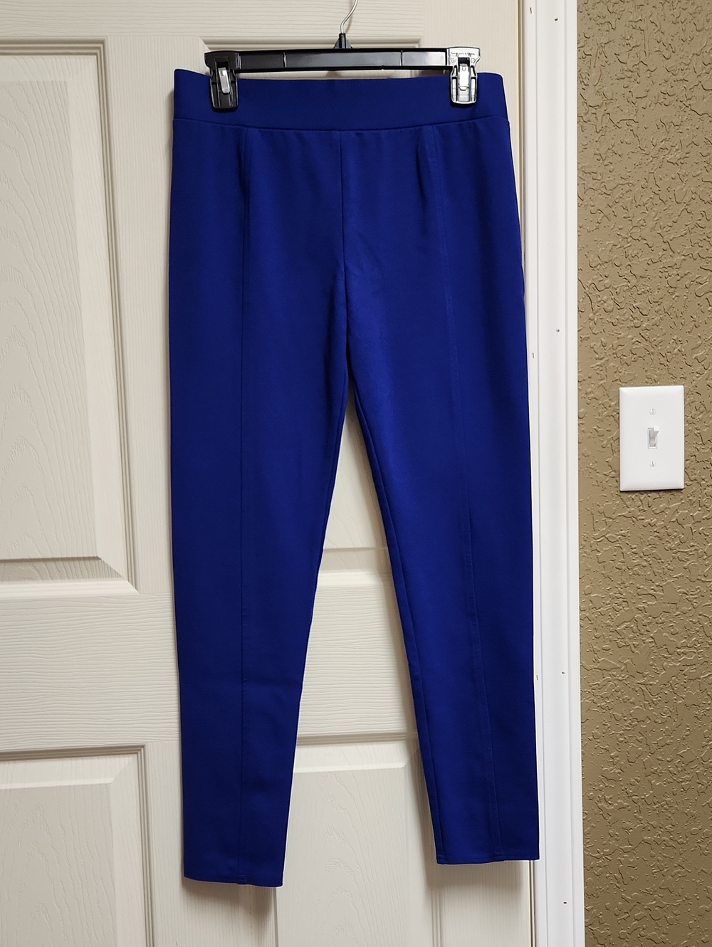 INC Royal Blue Pintuck Front Seam Pull-On Leggings